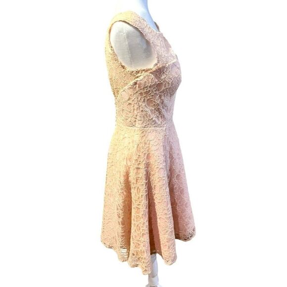 Mori Lee by Madeline Gardner Affairs Peach Knee Length Bridesmaid Party Prom NWT - Picture 4 of 5